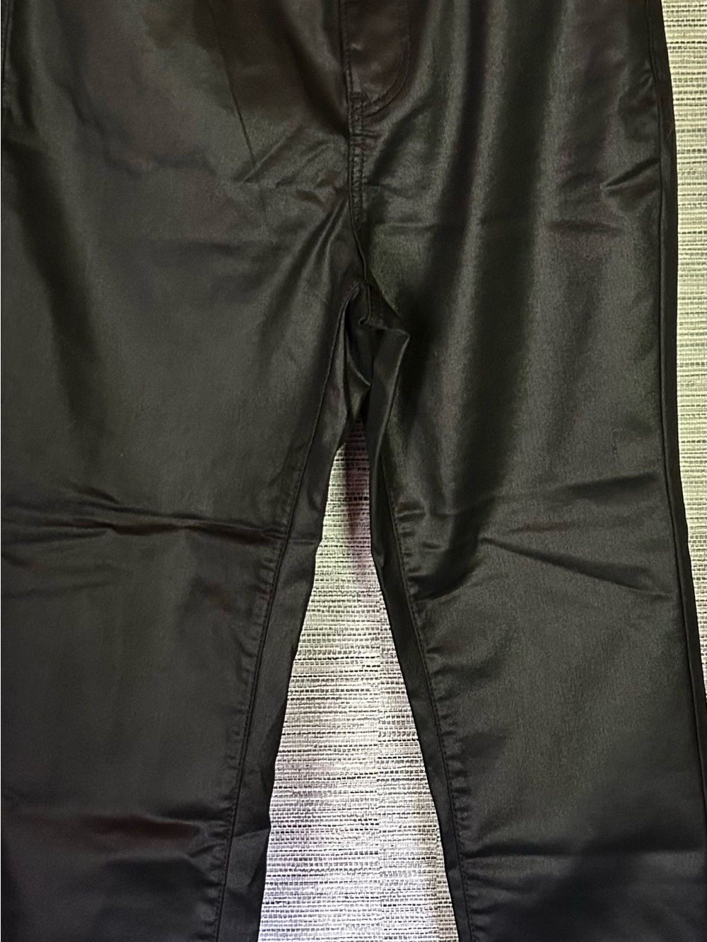 Black coated jeans